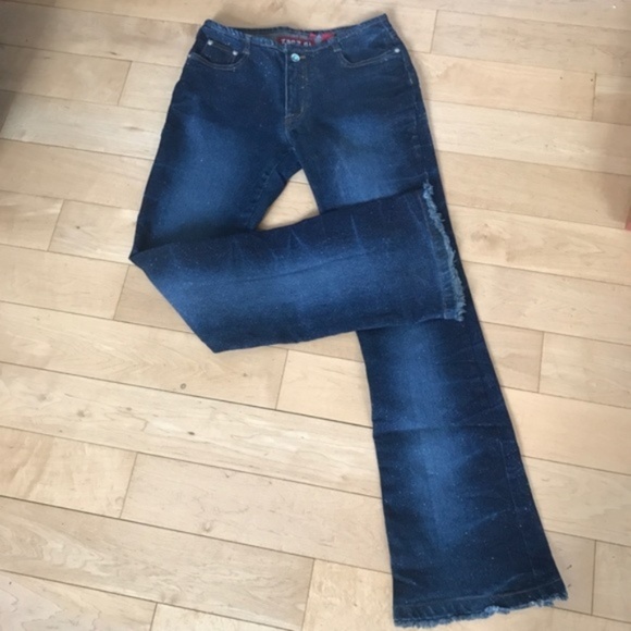 Zana Di Sparkle Whisker Blue Jeans NEW Crystal 7 26 - Picture 1 of 6
